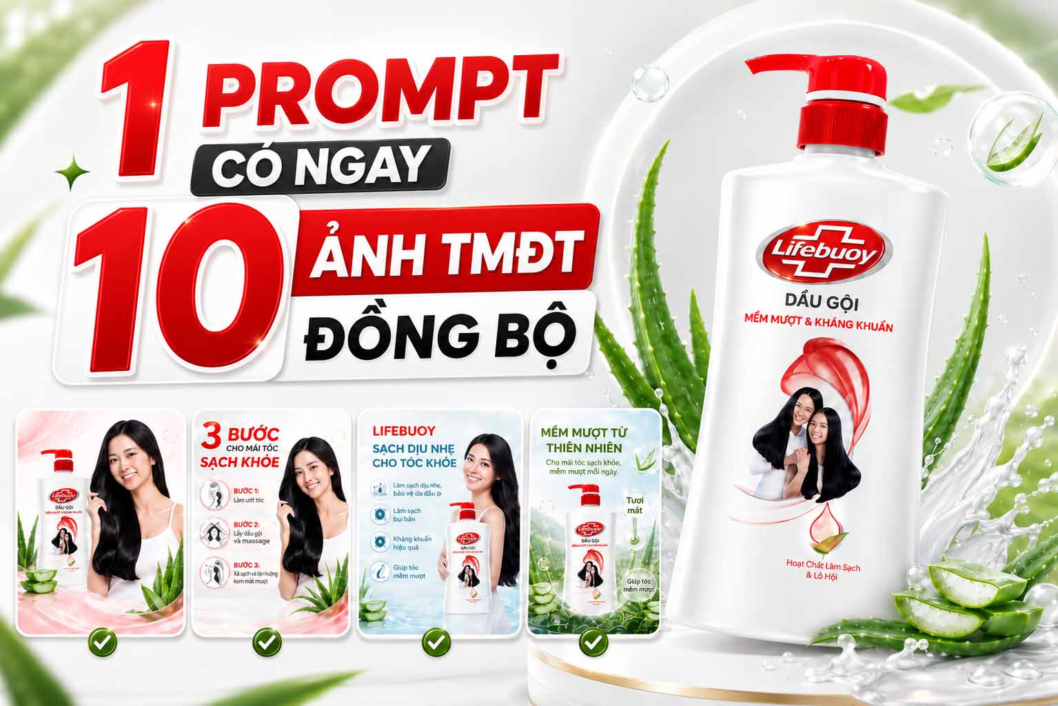 Quy trình sử dụng 1 prompt để AI tạo cùng lúc 10 ảnh sản phẩm TMĐT đồng bộ