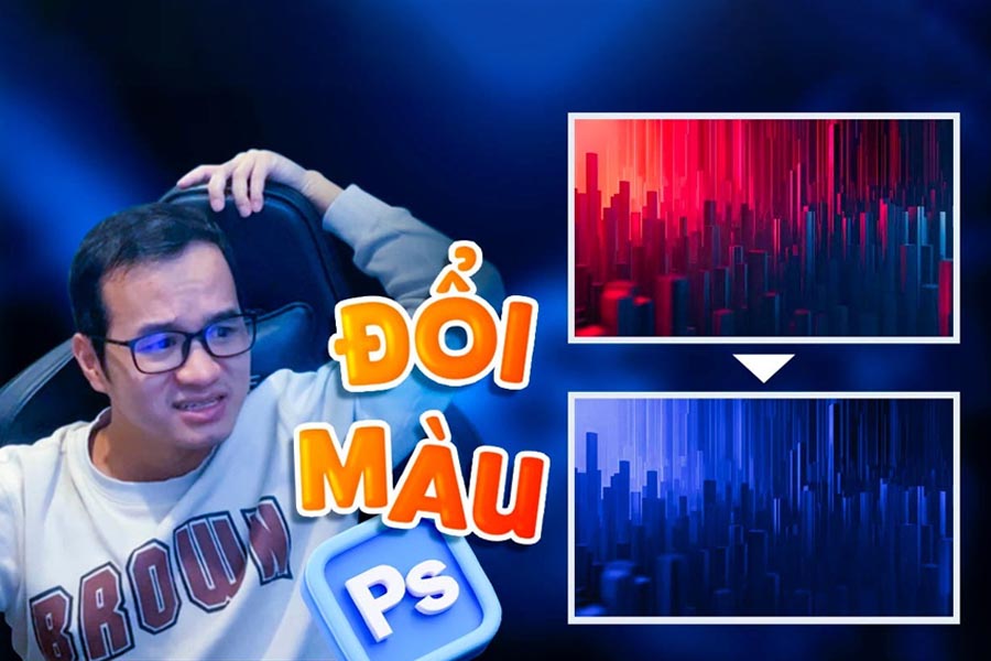 Hướng dẫn đổi màu trong photoshop bằng công cụ Hue/saturation