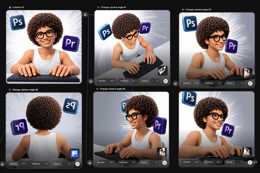 Thay đổi hàng trăm góc nhìn bằng AI trong Freepik hoàn toàn miễn phí